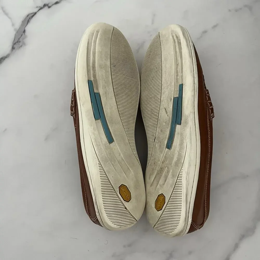 Martin Dingman Brown Leather Loafers size 8.5